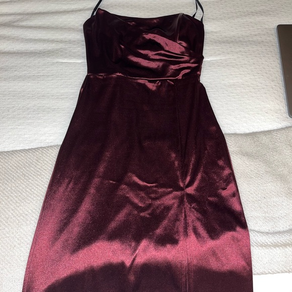 Windsor no strap dress burgundy/maroon worn once perfect condition size S OBO - Picture 3 of 7